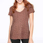 Pink Black Animal Print Tee M