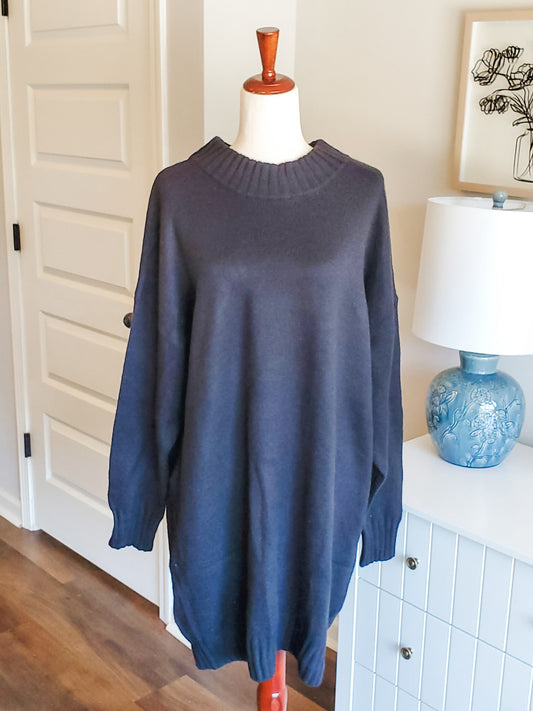 Black Sweater Dress 2X