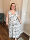 NEW Black White Toile Print Dress