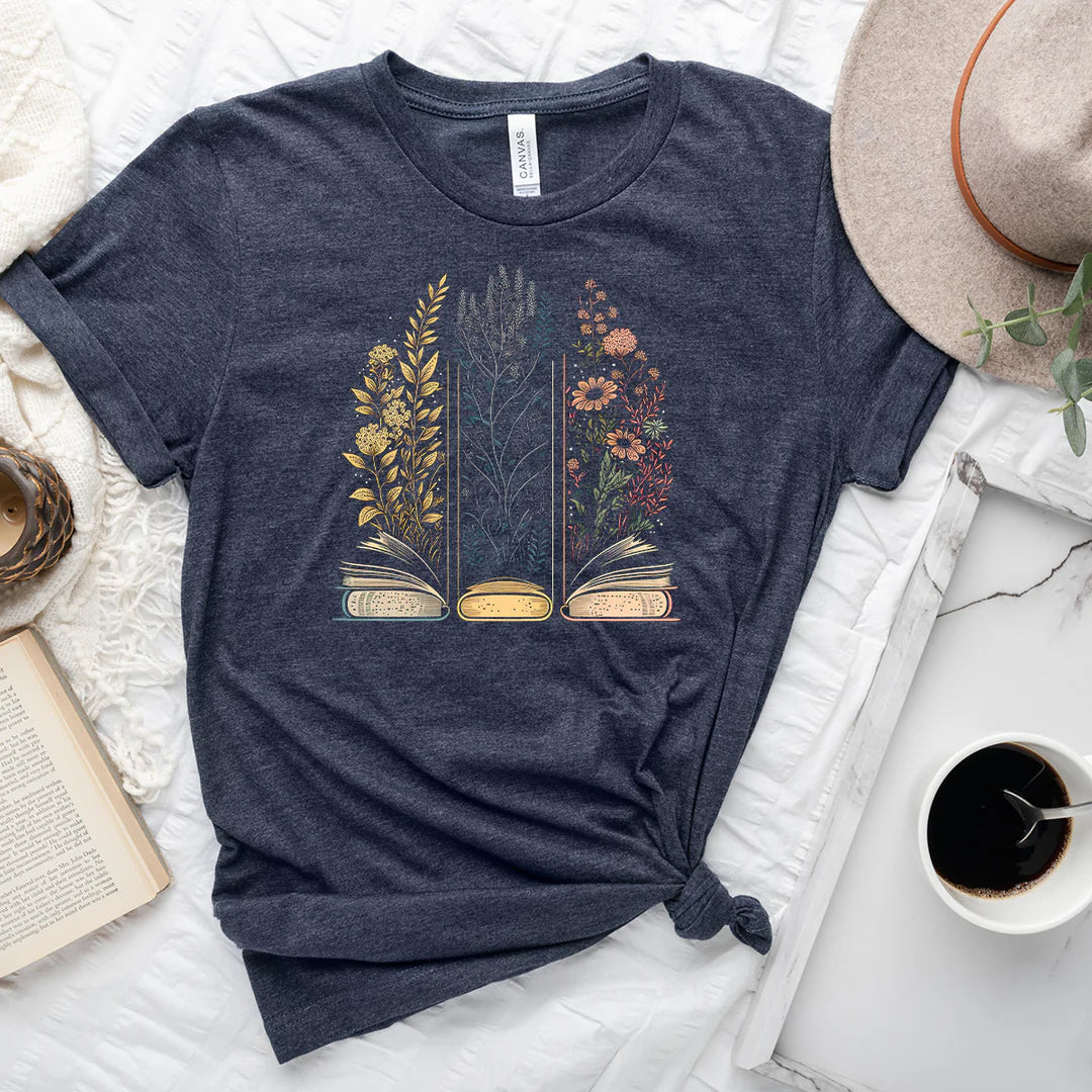 Navy Book Tee XL