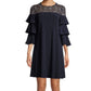 Black Floral Yoke Dress 14