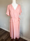 Pink V Neck Dress M