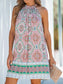 Multi Color Print Tank Dress S