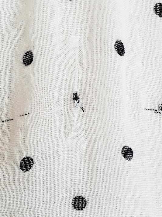 Cream Polka Dot Blouse S