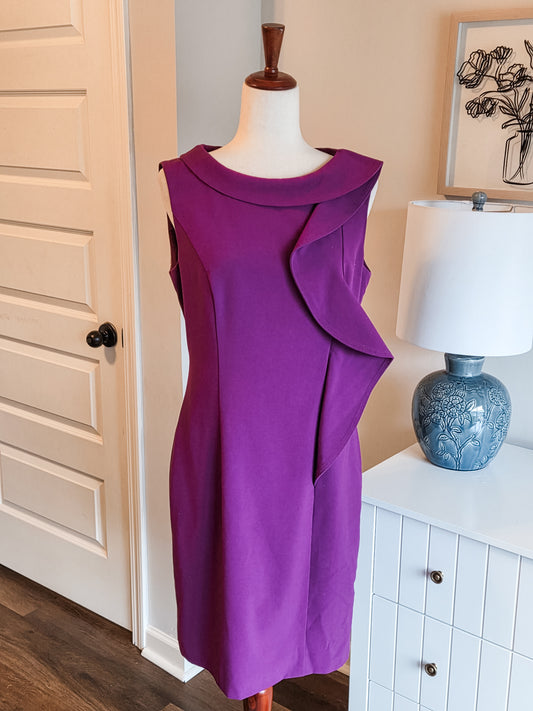 Purple Ruffled Dress 8/10
