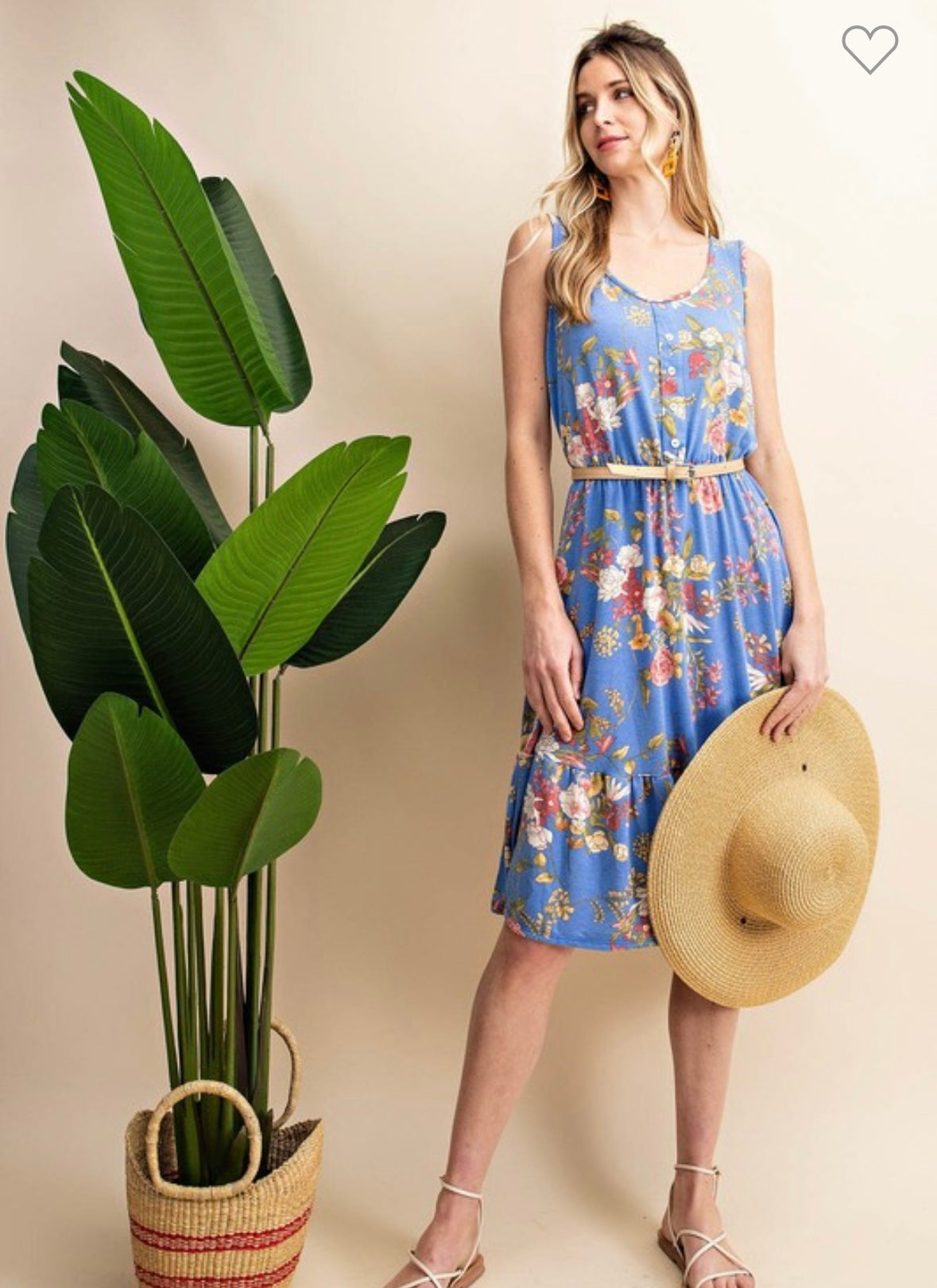 Blue Floral Dress