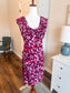 Pink Purple Print Dress 8