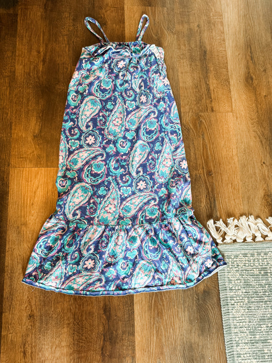 Blue Purple Turquoise Maxi Dress Youth 7