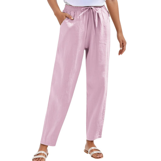 Purple Cotton Pants L
