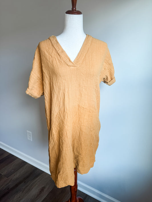 Mustard Gauze Dress L