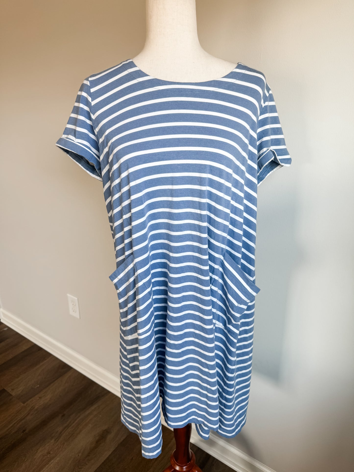 Blue and White Striped Dress MP