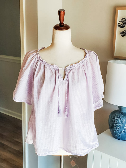 Purple Cotton Top L