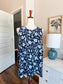 Navy Floral Tank L Petite