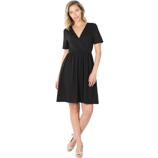 NEW Black V Neck Dress