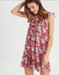 Red Floral Sundress XS