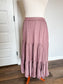 Tiered Skirt :: Mauve+Olive