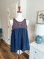 Navy Embroidered Tank M