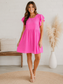 Pink Swiss Dotted Dress M