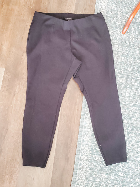 Black Pull On Pants XL