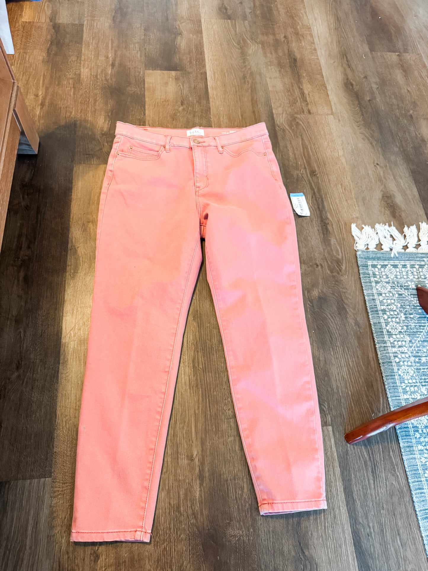 Pink Skinny Ankle Pants 10