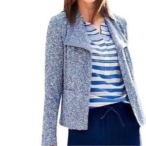 Blue Textured Blazer MP