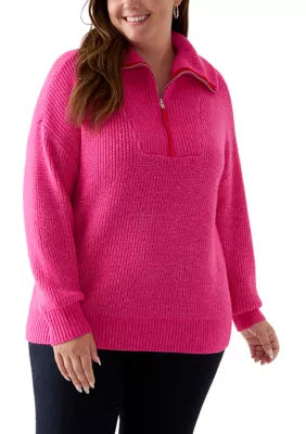 Hot Pink Quarter Zip L