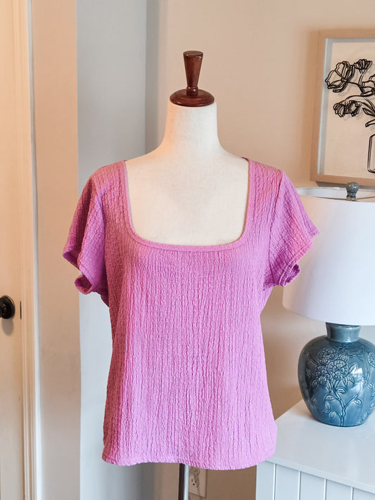 Orchid Textured Top XL