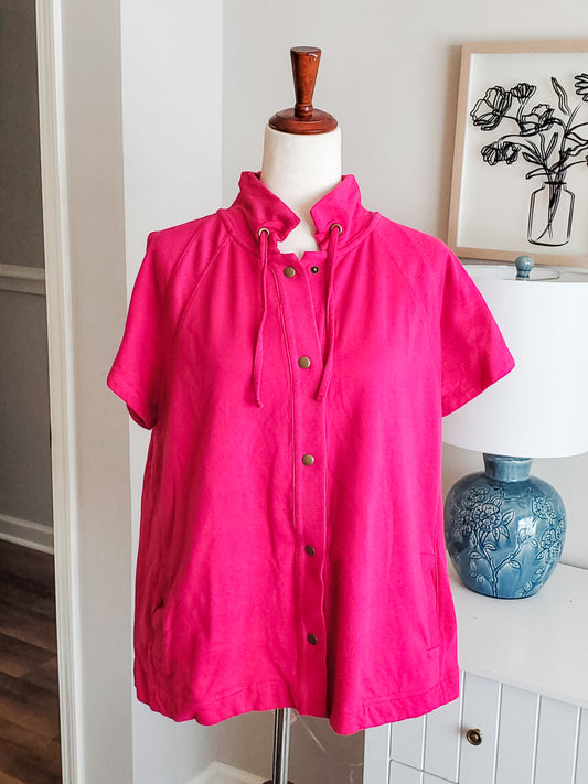 Magenta Short Sleeve Jacket XL