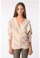 Tan Cardigan with Pretty Trim S