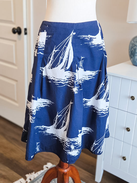 Navy Sailboat Skirt 16