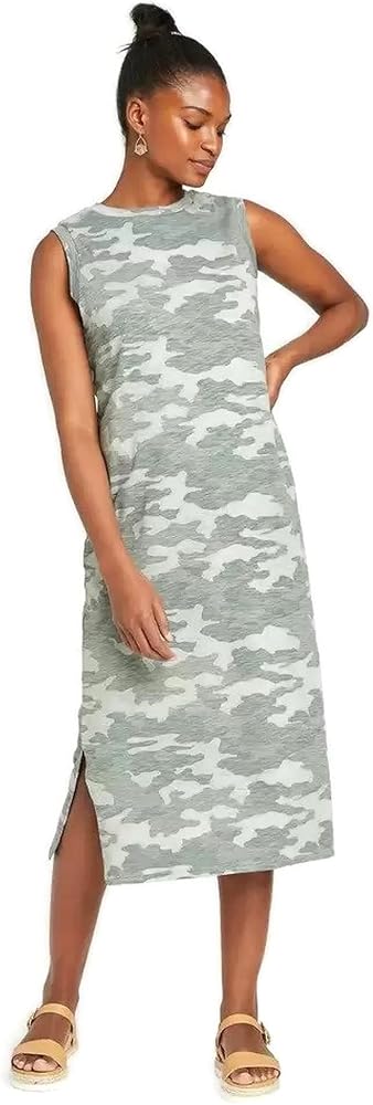 Camo Cotton Dress XS