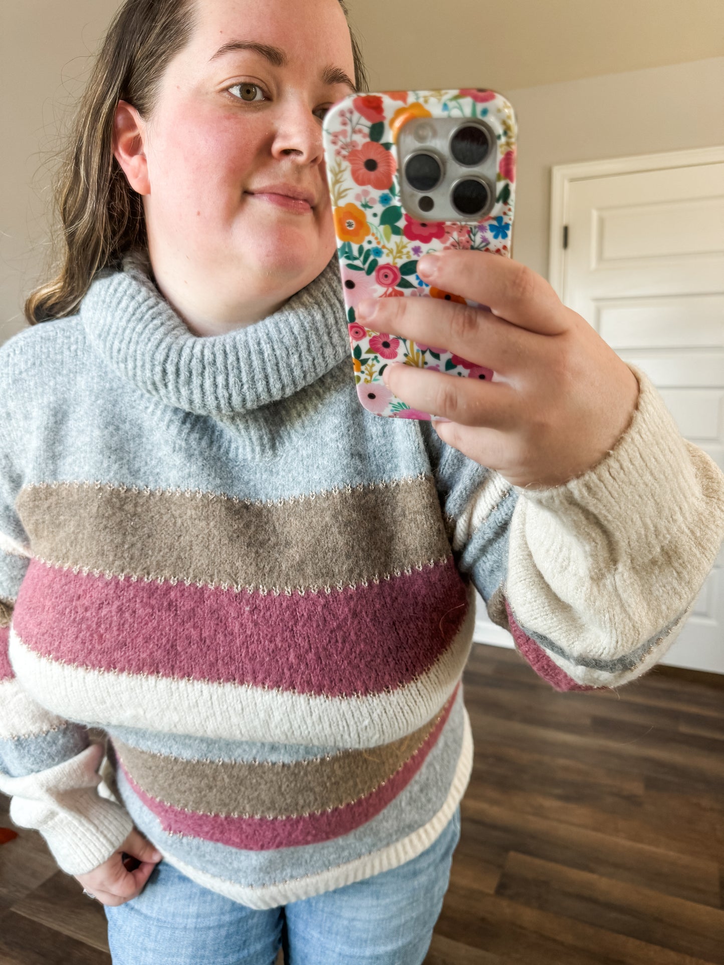 Multi Color Striped Sweater