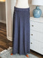 Navy Polka Dot Maxi Skirt XL