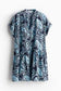 Blue Gray Print Dress M