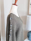 Green Shoulder Button Sweater M