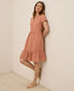 Orange Striped Dress S