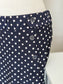 Navy Polka Dot Maxi Skirt XL