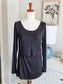 Black Maternity/Nursing Top S