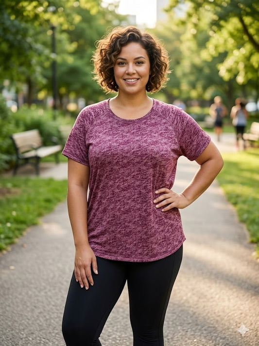 Maroon Athletic Tee 2X