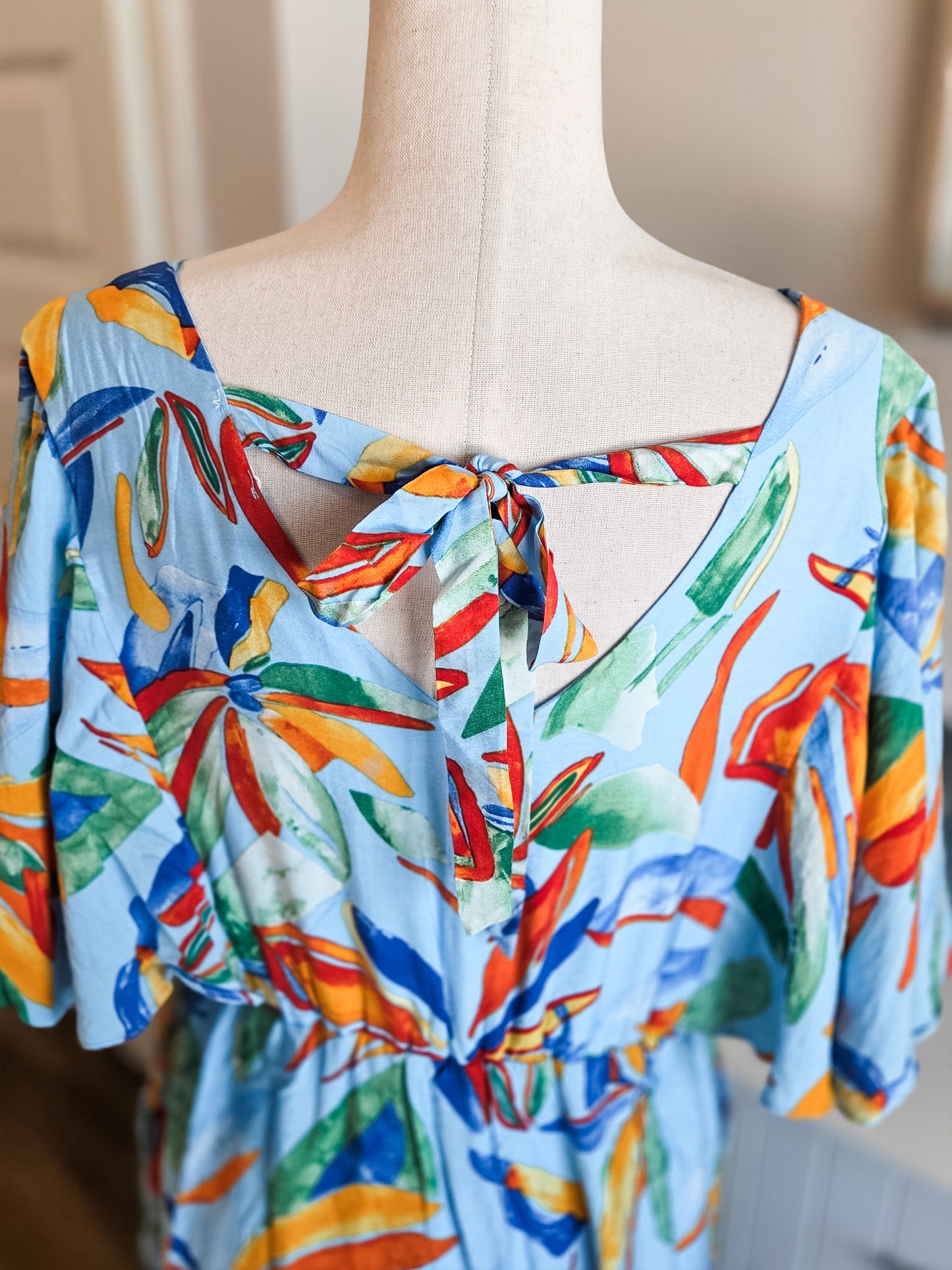 NEW Blue Multi Color Dress
