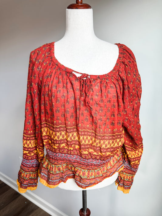 Rust Print Top XL