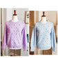 NEW Textured Sweater :: Lavender+Sky Blue