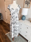 NEW Black White Toile Print Dress