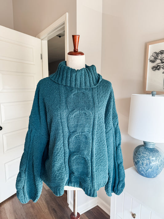 Teal Sweater L