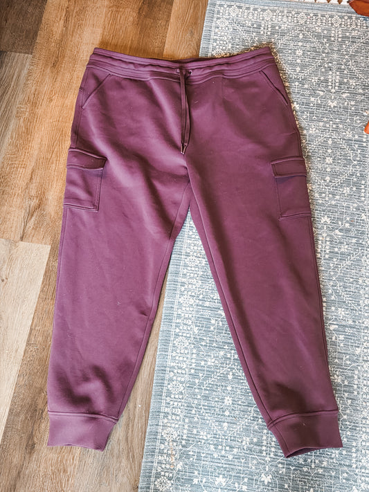 Plum Joggers XL