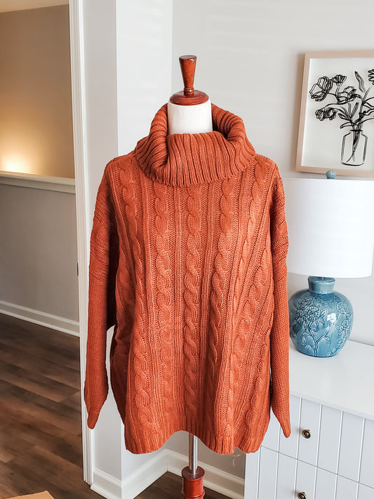 NEW Rust Orange Sweater