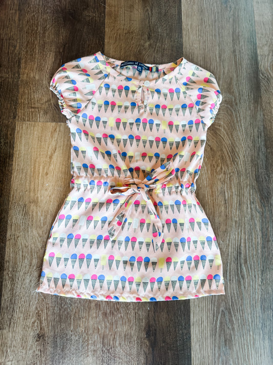 Ice Cream Print Dress Youth 2-3