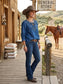 Denim Embellished Cotton Tunic M