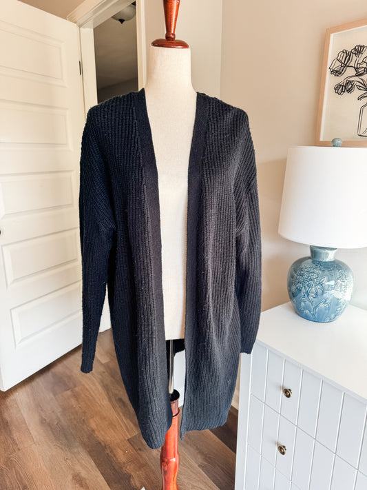 Black Cardigan 2X