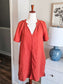 Orange Cotton Dress S